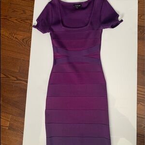 Bebe spandex purple dress